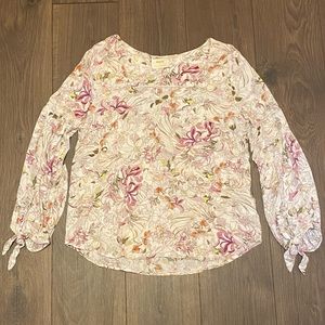 Anthropologie floral blouse